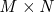 \mathit{M}\times \mathit{N}