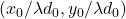 ( x_{0} / \lambda d_{0} ,y_{0} / \lambda d_{0})