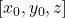 [x_{0}, y_{0} ,z]